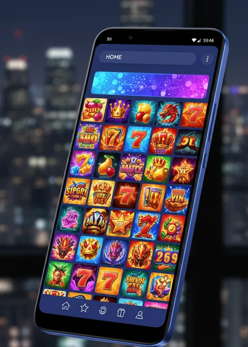 Main promotional banner for M1 Casino showcasing competitive tournaments, a large game selection, and VIP rewards for players.